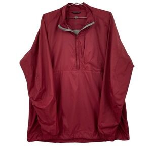 Nike Golf Clima-FIT Mens XXL Quarter Zip‎ Pullover Windbreaker Red Jacket